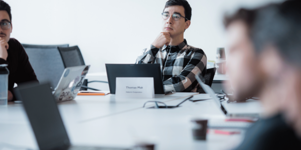 people listen during a meeting