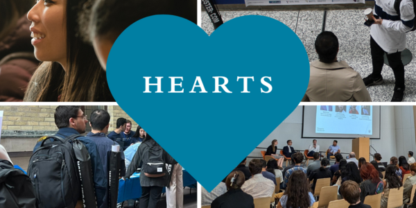 people gathered for various events; heart