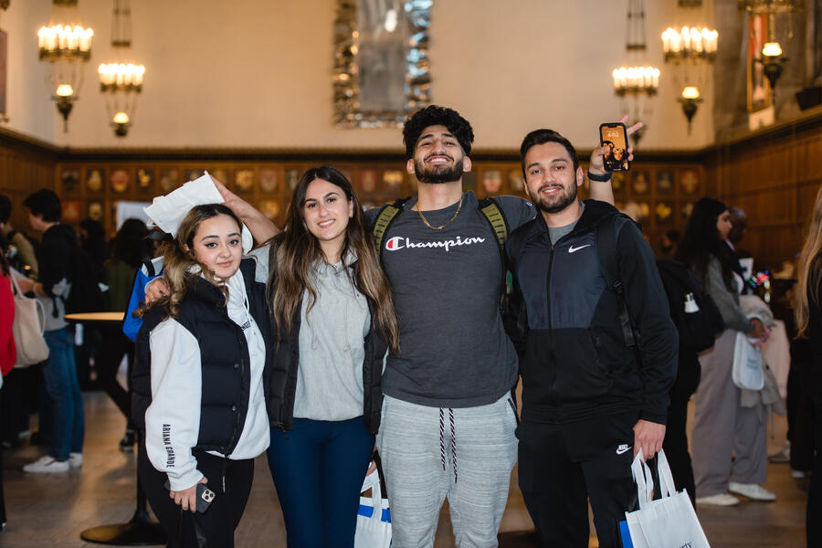 people standing together smiling