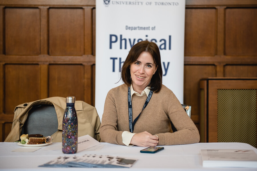 A person sitting at a table