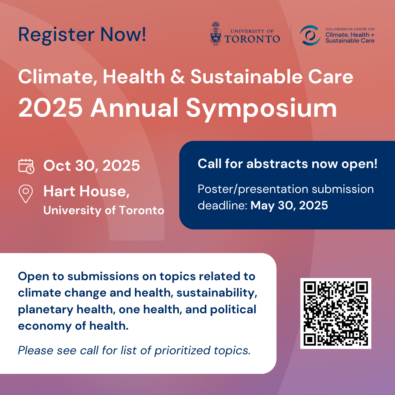 climate, health & sustainable care 2025 annual symposium