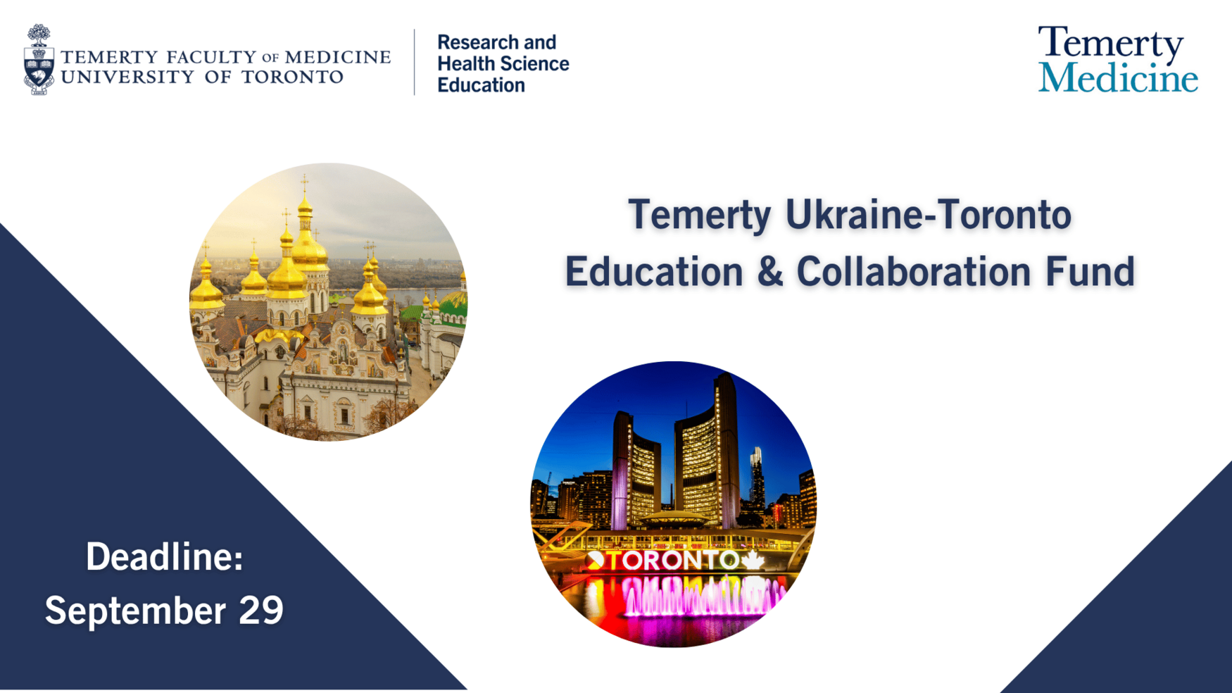 city scape of Ukraine and Toronto