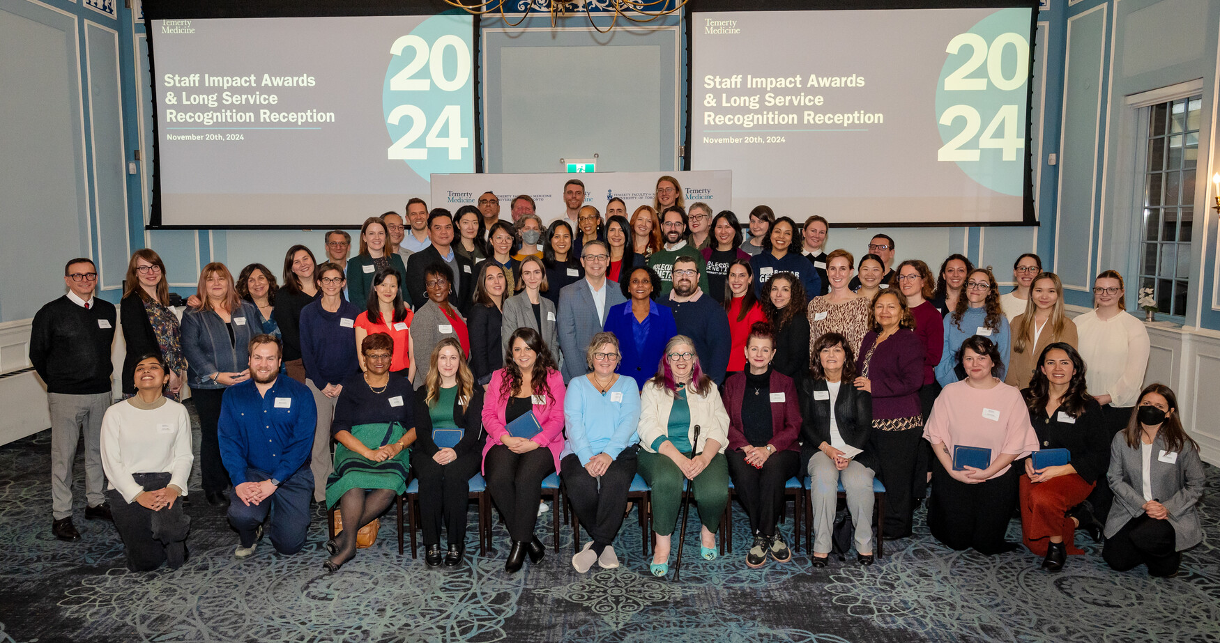 recipients of staff impact and long service awards
