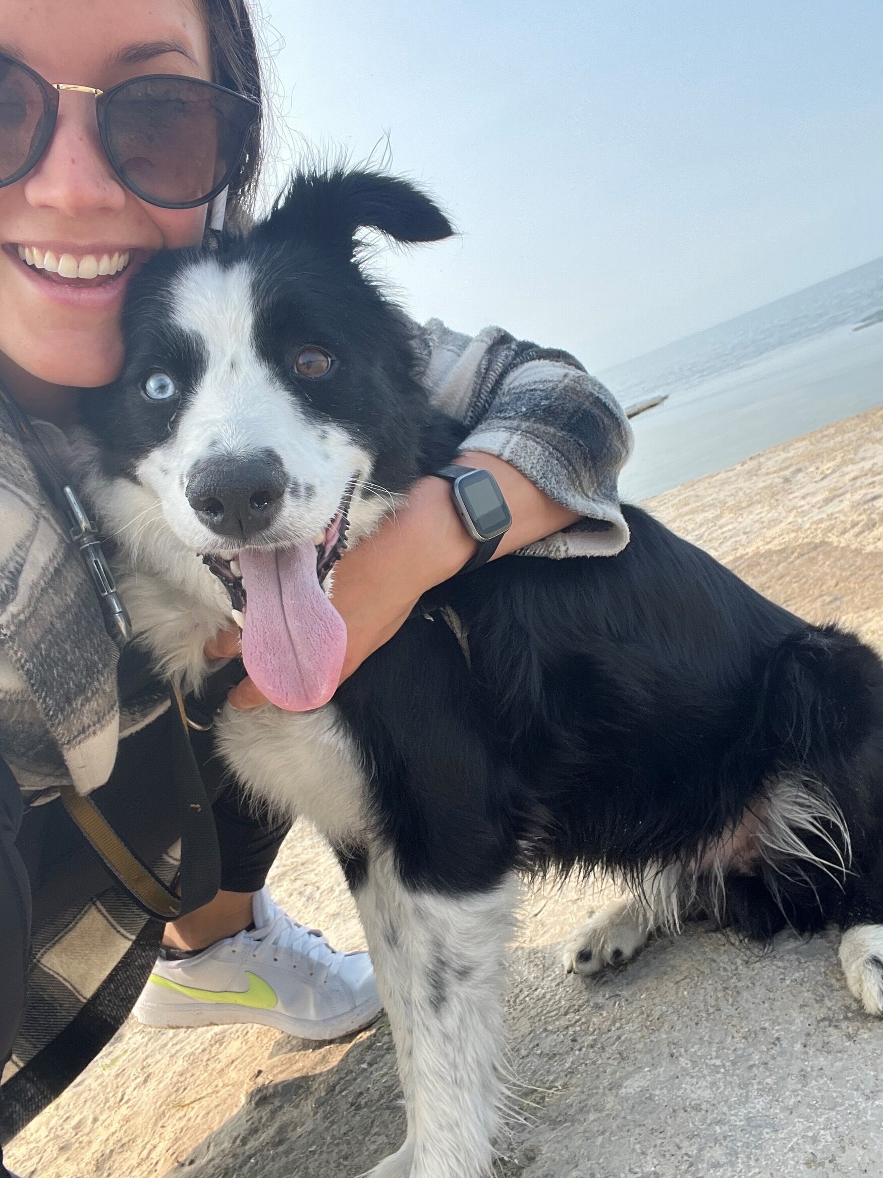Jaylyn and her dog, Logan